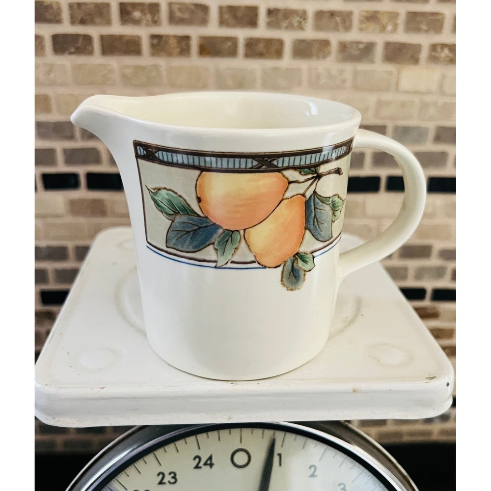 Mikasa Intaglio Garden‎ Harvest Creamer CAC29 Milk Jug Grapes Peaches Leaves